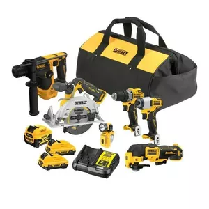 Screwdriver DEWALT 12V COMBO KIT DCK611P1D2 DCH072 DCS512 DCD701 DCF801 DCS353 DCL510 1x5.0 2x2.0Ah BAG