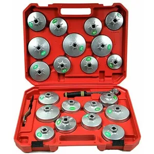 Oil Filter Wrench Set Silver 23 pcs, brand Silver, model 10489 — assorted sizes for automotive oil filter removal
