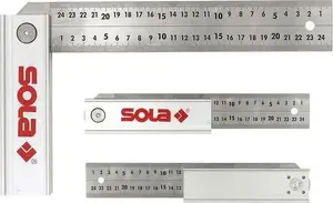 SOLA adjustable angle Quattro 250x170 mm professional angle measuring tool