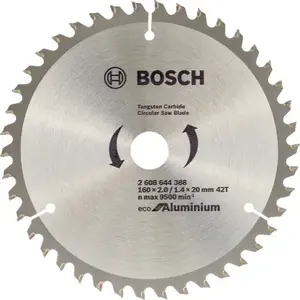 Bosch 2 608 644 383 Circular Saw Blade 16 cm Diameter 2 cm Bore Size for Aluminium and Metal