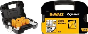 Набор корончатых сверл DeWalt DT90350-QZ, 13 шт., универсальный биметаллический