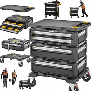 Ящик для инструментов DeWalt DWST60510-1 металл и пластик, черно‑жёлтый, переносной