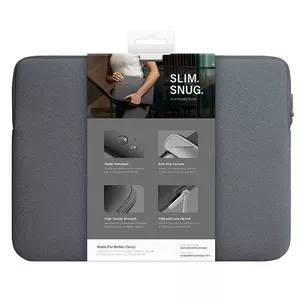 Laptop sleeve Uniq Cyprus 16 inch — water-resistant neoprene, onyx