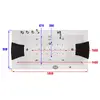 Bathtub AMUE AMO-1658 Double 183x91 cm Photo 10