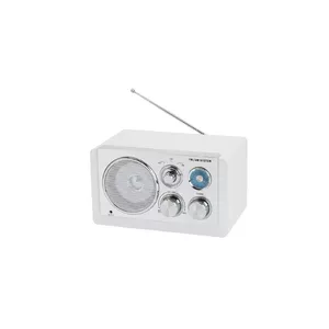 Portable radio DENVER TR-63 White — FM/AM tuner, compact bedside radio