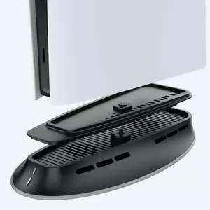 Dzesēšanas statīvs SUBSONIC SA5656 priekš PS5 un PS5 Slim ar LED apgaismojumu, vairāku ventilatoru dzesēšana, USB barošana