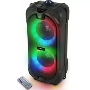 Портативная колонка ESPERANZA EP157 — Bluetooth 5.0, 10 Вт RMS, MicroSD, FM, 5 ч воспроизведения, 398×150×185 мм, чёрная