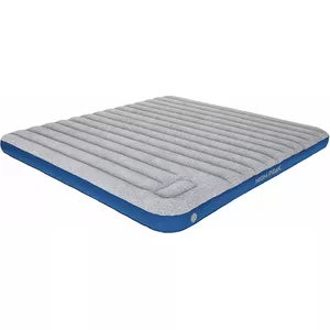 Inflatable Double Air Mattress High Peak 40047 — 1850×2100×200 mm, Blue/Light Grey