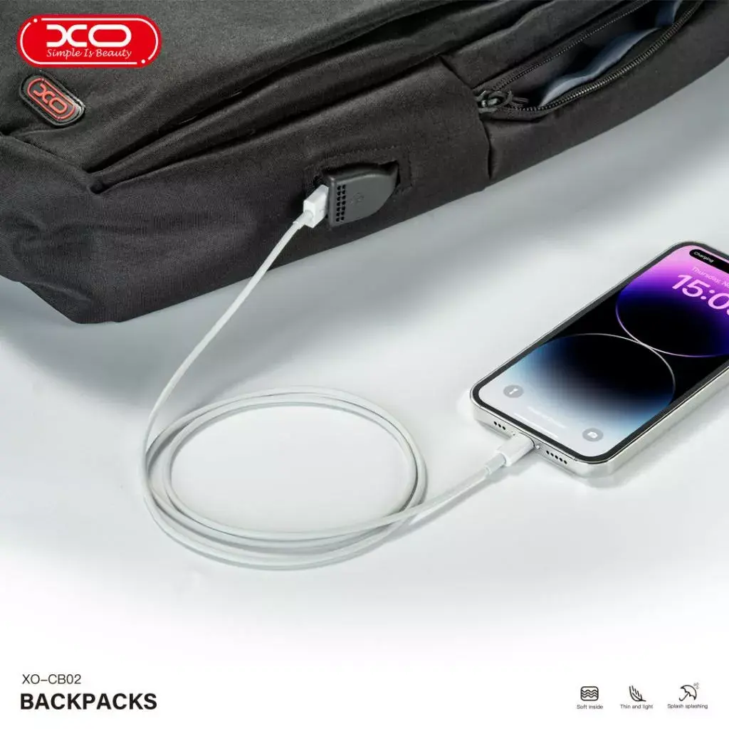 XO CB02 laptop backpack for 15.6-inch Photo 5