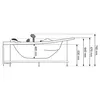 Massage Bath AMUE AMO-0632B Right 150x150 cm Photo 9