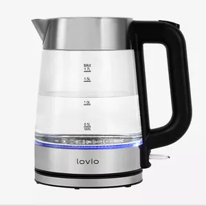 Elektriskā tējkanna Lovio 1.7L 2200W Stikls