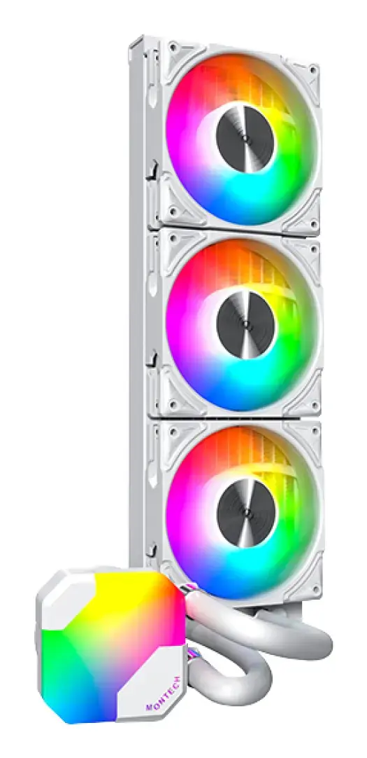 Montech HyperFlow ARGB 360 Liquid CPU Cooler - White Photo 2