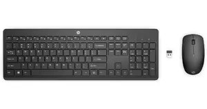 Беспроводной комплект мыши и клавиатуры HP 235 Полноразмерный Беспроводной Мембранный Чёрный