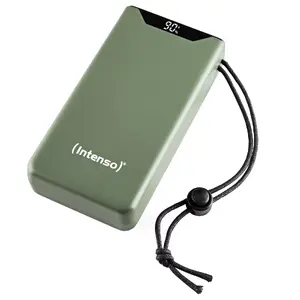 Пауэрбанк INTENSO 7332057 — 20000 мА·ч Li‑Polymer, 20 Вт, USB‑C + USB‑A, зелёный