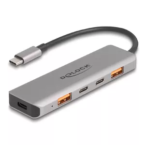 DeLOCK 64302 док-станция для ноутбука Проводной USB 3.2 Gen 2 Type-C Серый 95W