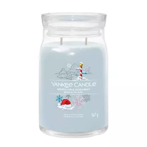 Vaska svece Yankee Candle North Pole Hideaway Zila 157mm 567g