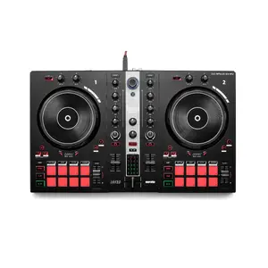 Диджейский контроллер Hercules 4781049 DJ Essentials Kit — компактный контроллер с встроенным аудиоинтерфейсом