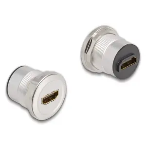 DeLOCK 88191 Kontaktligzda 2 x HDMI Melns Sudrabs
