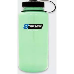 Plašas ailes pudele nalgene WM 1 L Green — tilpums 1 l, plaša atvere