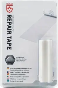 Ремонтная лента Gear Aid Tenacious Tape прозрачная — самоклеящаяся заплатка для ткани и снаряжения