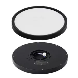 LED lampa FIAMM s-42362 — 24W, melns korpuss, regulējama krāsas temperatūra