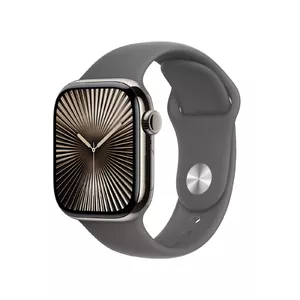 Smartwatch Apple Watch Series 10 GPS + Cellular 42mm Natural Titanium Case Stone Grey Sport Band M/L