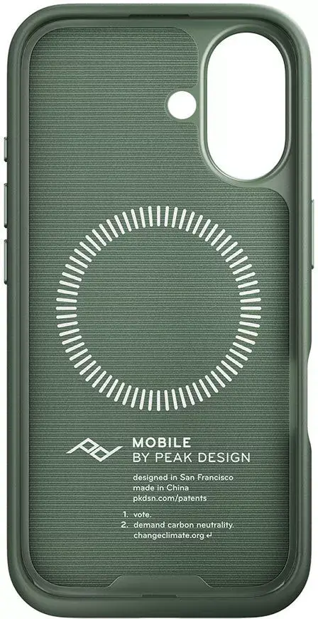 Mobile case Peak Design Everyday Fabric Sage — iPhone 16 Photo 5