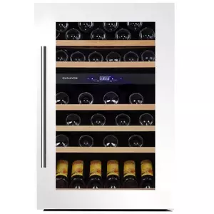 Built-in dual-zone wine cooler Dunavox DX57.146DWK, 57-bottle capacity, compressor, Energy class B
