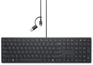 Dell Pro Wired Collaboration Keyboard KB525C Full-size QWERTY US International Black USB Plunger Key Switch with Backlight and Numeric Keypad