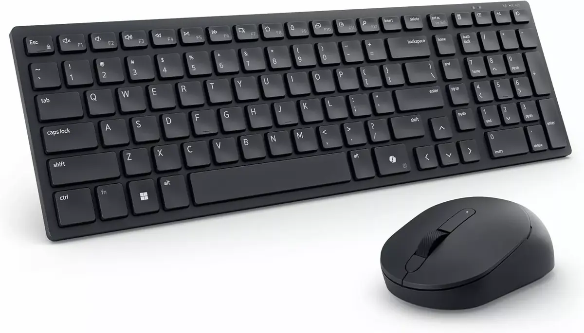 DELL KM555 klusa tastatūra Pele iekļauta Universāls RF bezvadu sakari + Bluetooth QWERTY ENG/RUS Melna Photo 4