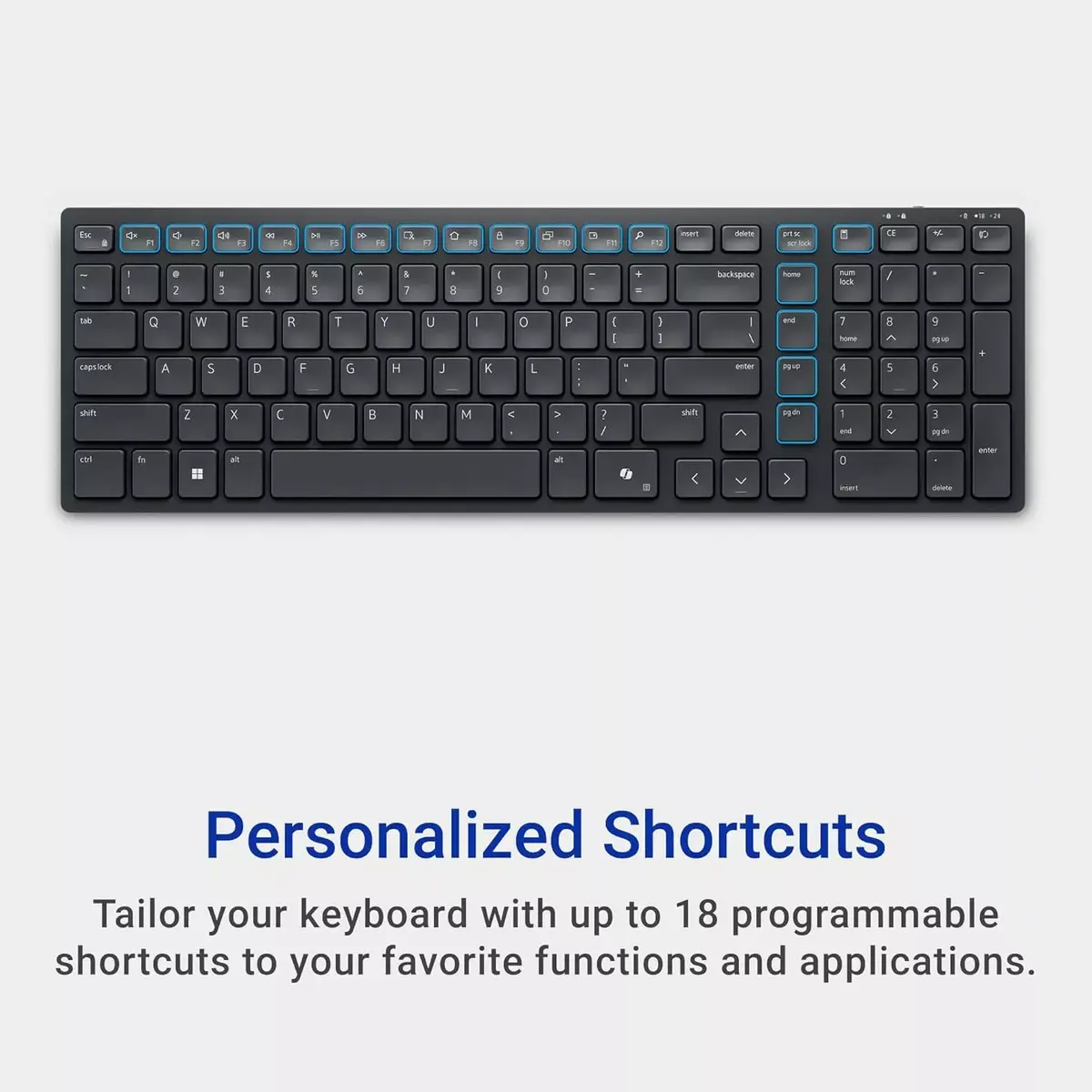 DELL KM555 klusa tastatūra Pele iekļauta Universāls RF bezvadu sakari + Bluetooth QWERTY ENG/RUS Melna Photo 3