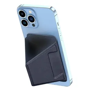 Wallet Stand dux ducis Magnetic PU Leather Blue — magnetic wallet and phone stand, PU leather