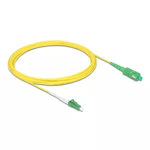 DeLOCK 83865 InfiniBand fibre optic cable 5 m LC SC OS2 Yellow