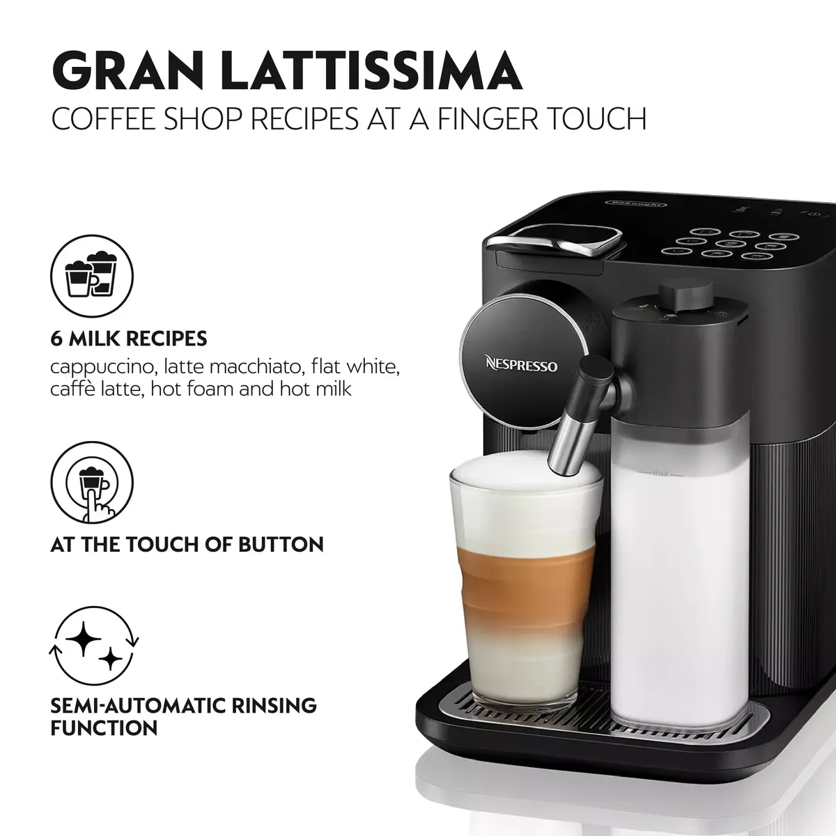 Nespresso Gran Lattissima Capsule Coffee Machine Photo 4