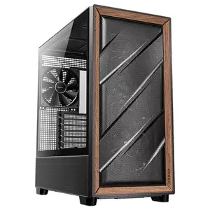 PC Case Antec 0-761345-10133-2 Midi Tower Black, Wood