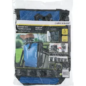 Velosipēda soma DUNLOP 174204 — ūdensizturīgs pannieris, sānu stiprinājums