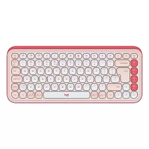 Logitech POP Icon Keys keyboard Universal Bluetooth QWERTY US International Pink White