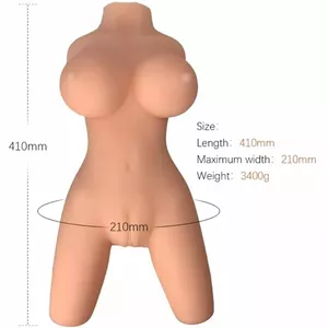 Reālistisks sieviešu torss Model 8 ARMONY FOR COUPLES silikona āda pāriem