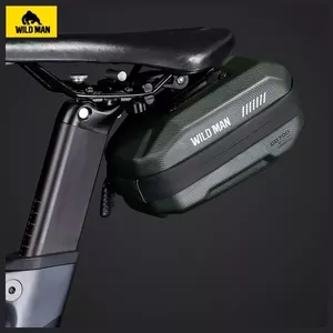 Сумка седельная Wildman GD700 водонепроницаемая прочная зелёная – задняя вместительная