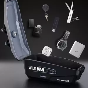 Велосумка на раму Wildman FK6 серо‑чёрная для установки на велосипед