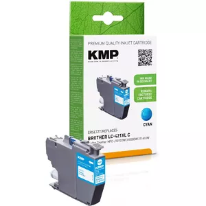 Картридж KMP Brother MFC-J1010DW LC421XLC Cyan 500S 7ml Восстановленный