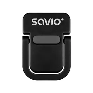 Notebook stand SAVIO PB-04 — compact black laptop riser for notebooks from 33 cm (13")