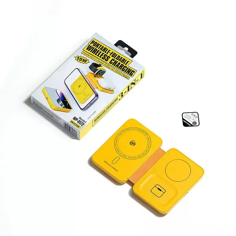 WEKOME Bezvadu lādētājs 3in1 MagSafe + spogulis Photo 2