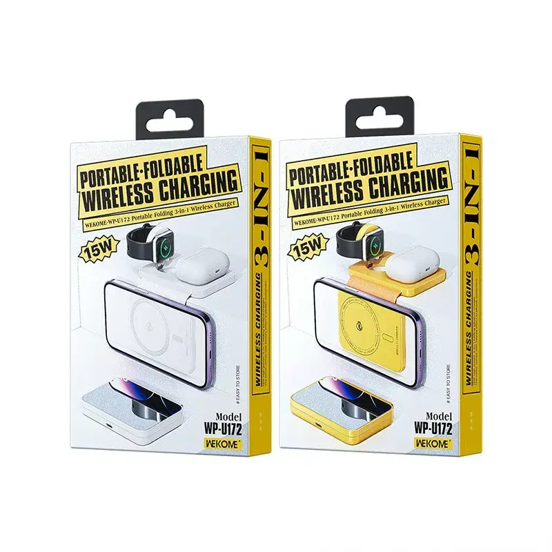WEKOME Bezvadu lādētājs 3in1 MagSafe + spogulis Photo 3