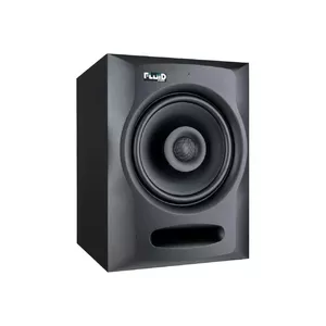 Aktīvais studijas monitors FLUID AUDIO FX80 V2 — 80 W, 8" woofer, 1,2" tweeter, 114 dB SPL, XLR/RCA ieejas, melns