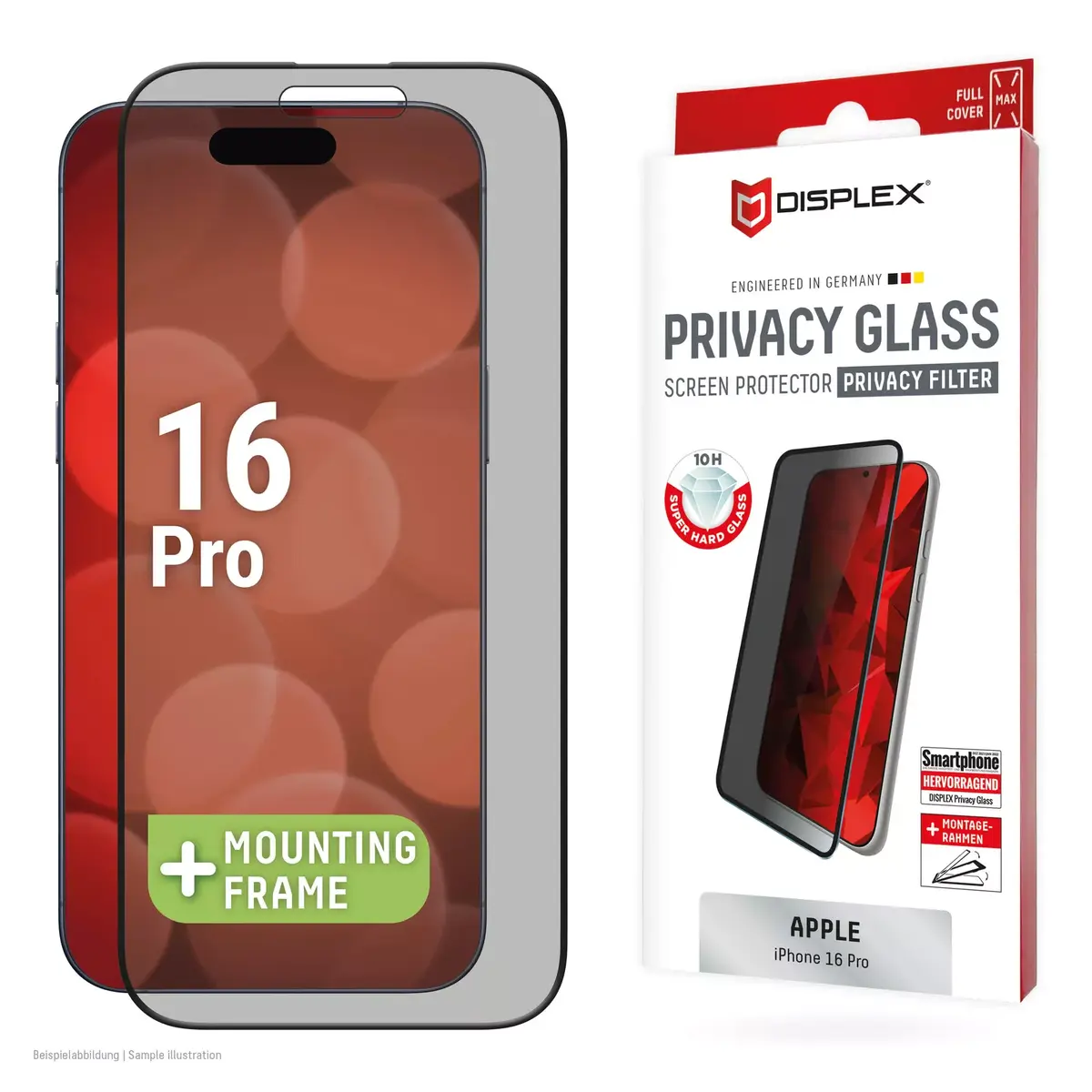 Displex privātuma ekrāna aizsargstikls Apple iPhone