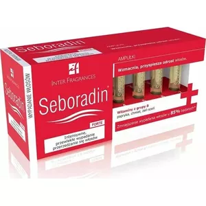 Ampulas Seboradin SEBORADIN FORTE 14 gab. — līdzeklis pret matu izkrišanu