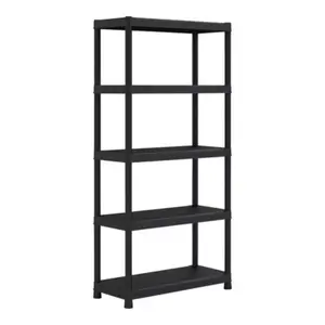 5-level shelving unit KETER DIY 29207039, 90×40×182 cm, black