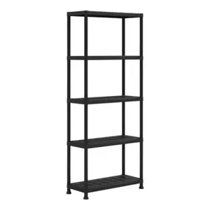 5-level shelf KETER DIY 29207024, dimensions 75×32×176 cm, black