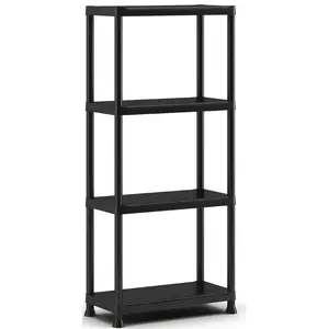 4-уровневая полка KETER DIY 60×30×135 см, чёрная, модель 29206643